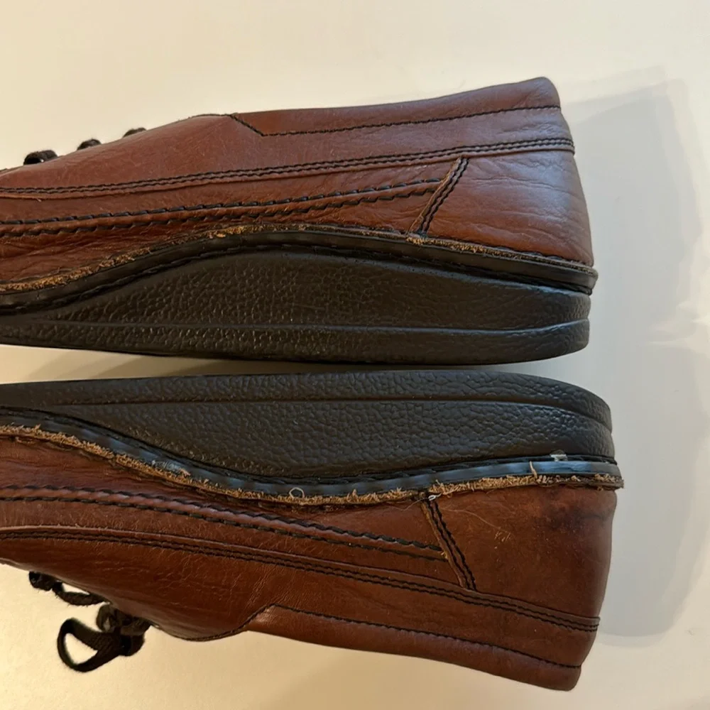 Finn Comfort Leather London Oxfords Brown Shoe Made in Germany Size 44 Men